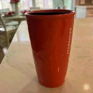 EUC Starbucks’s coffee cup - beautiful floral pattern coral